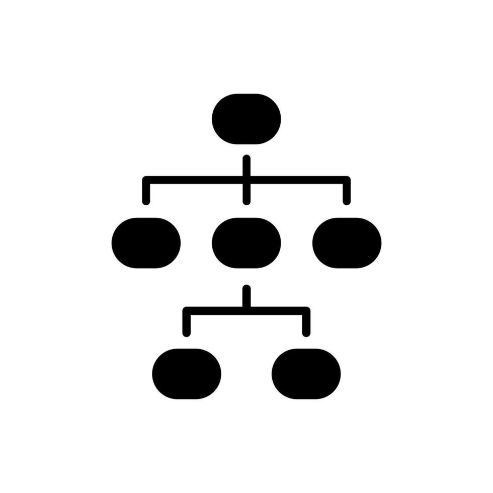 Hierarchical structure icon vector