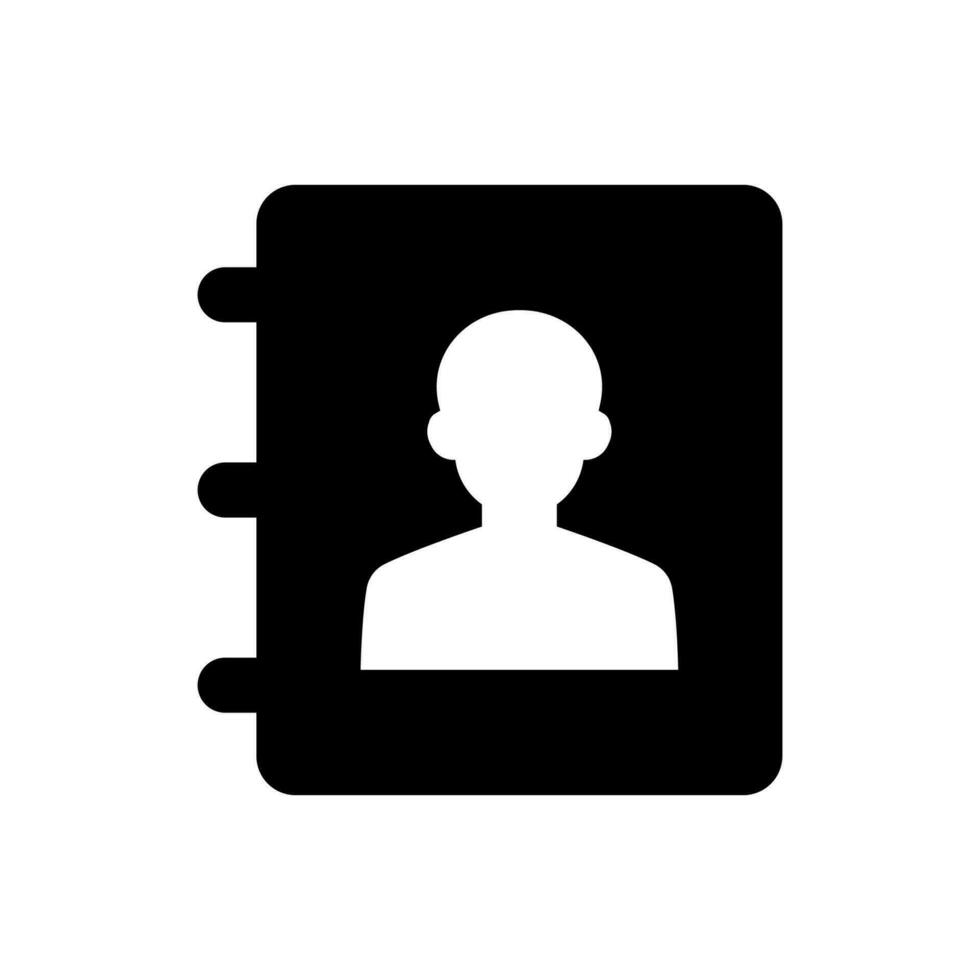 Address Book Icon vector