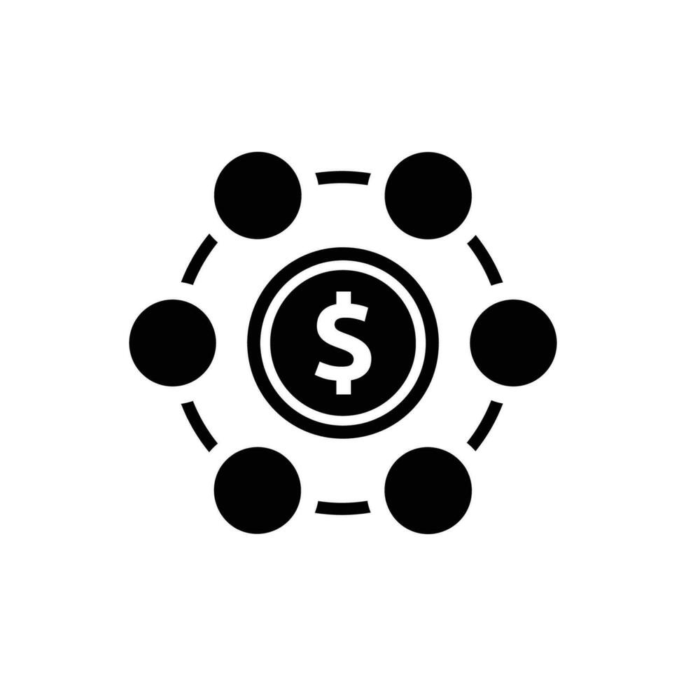 Banking network icon vector