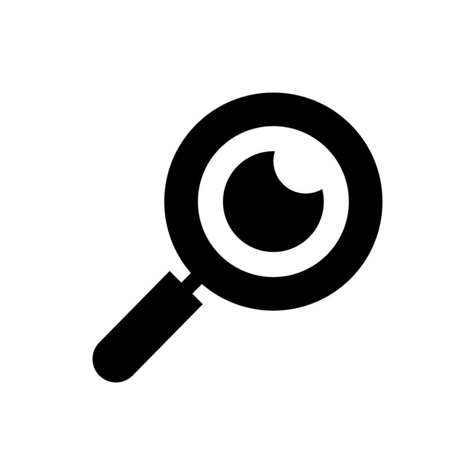 Simple illustration of a search icon vector