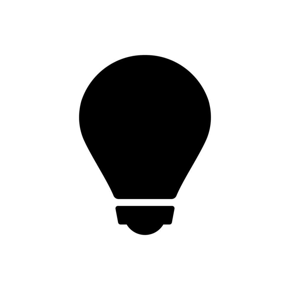 Light bulb icon vector