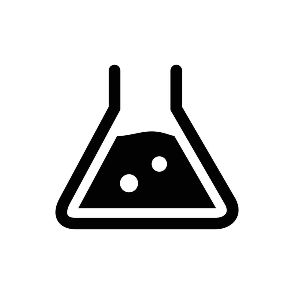 Beaker icon. Vector sign