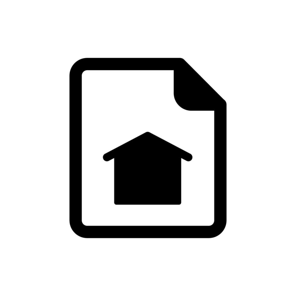 Property documents icon vector