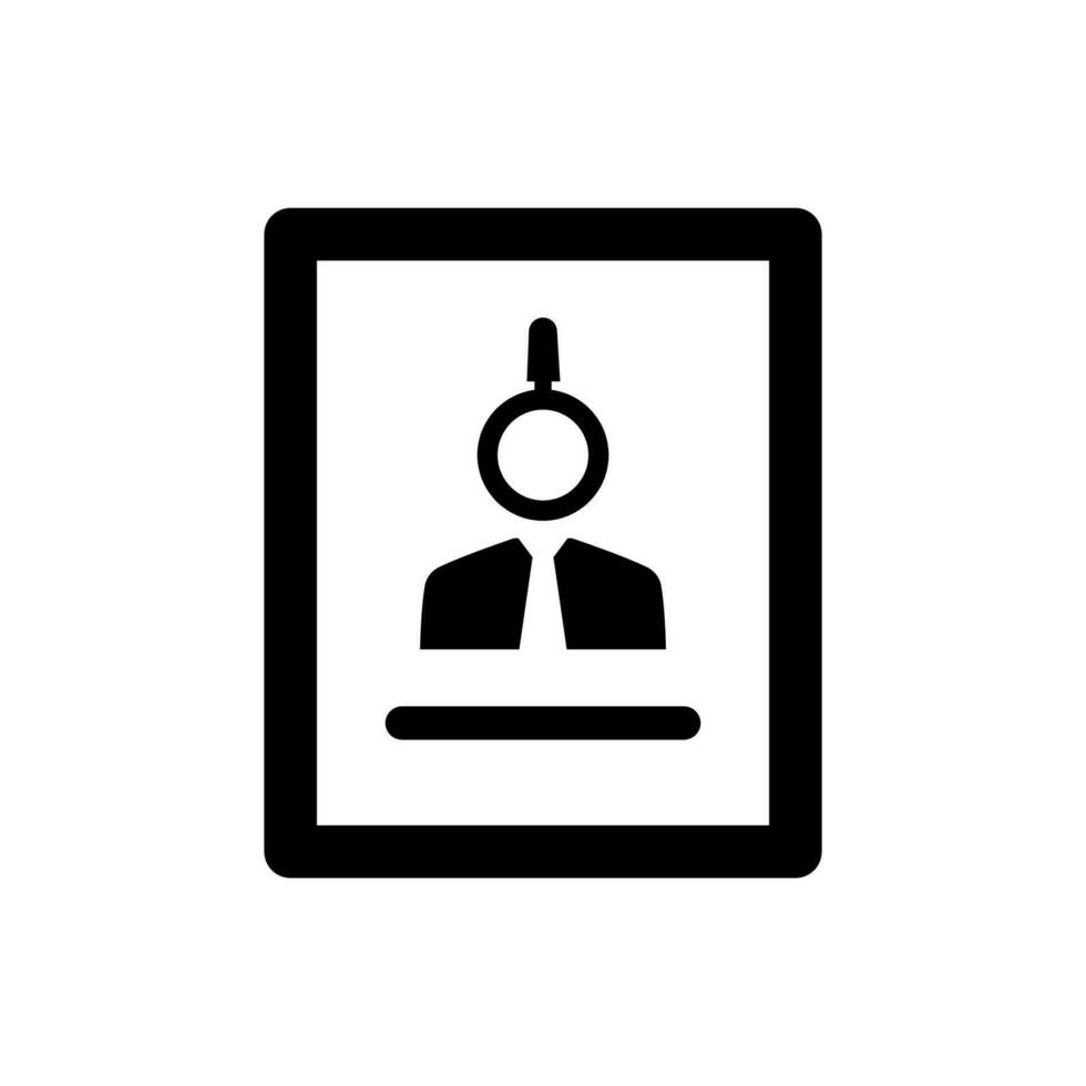 Looking Job Application Icon vector