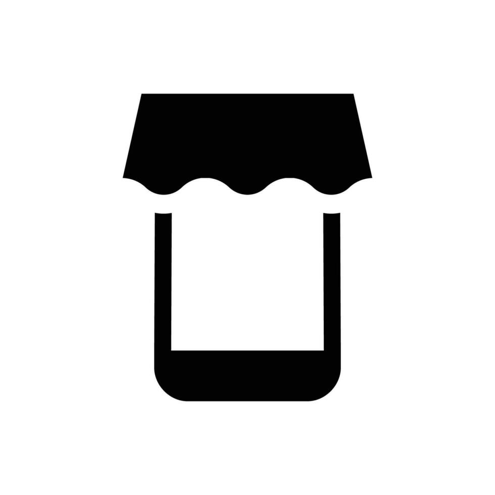 Mobile shop icon vector