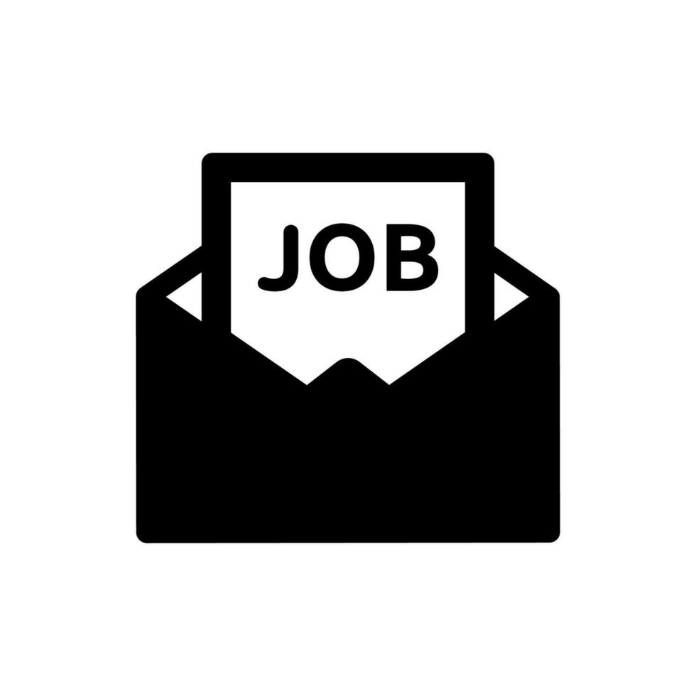 Job Letter Icon vector