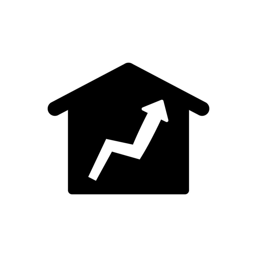 Real estate market analysis icon vector
