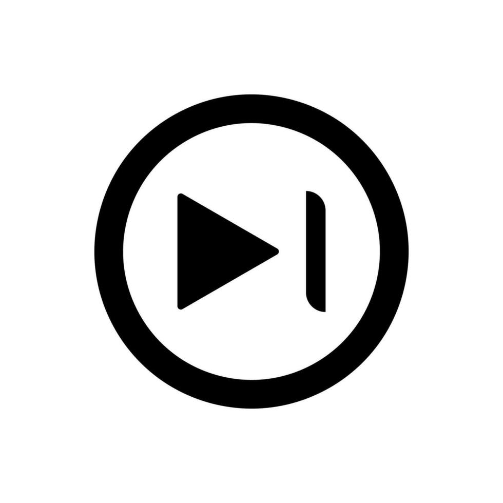 Play button icon vector