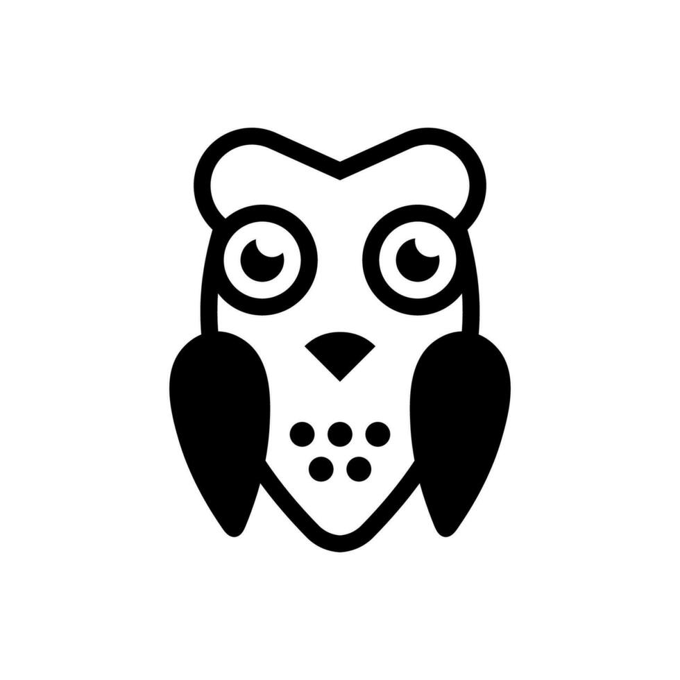 owl icon suitable for any type of design project vector