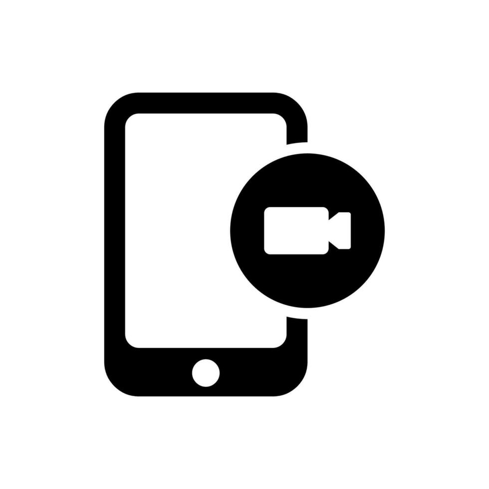 Mobile Video Icon vector