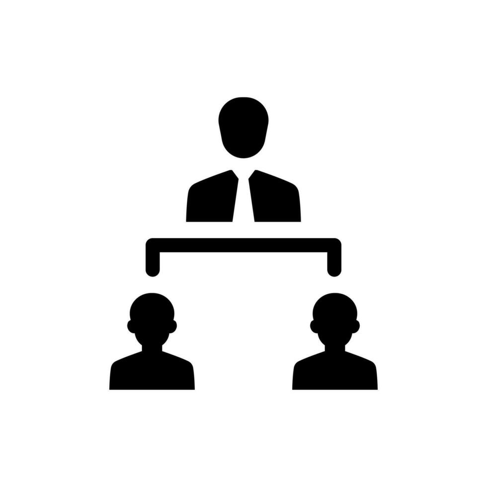Employee structure icon vector