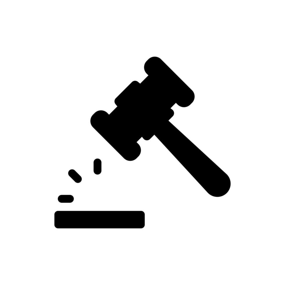 Auction, Law Icon vector