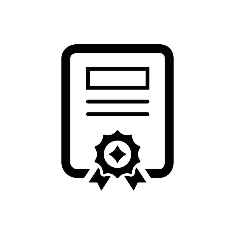 Certificate icon perfect for any type of design projects vector