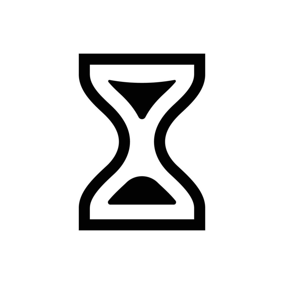 Hourglass, sand glass icon vector