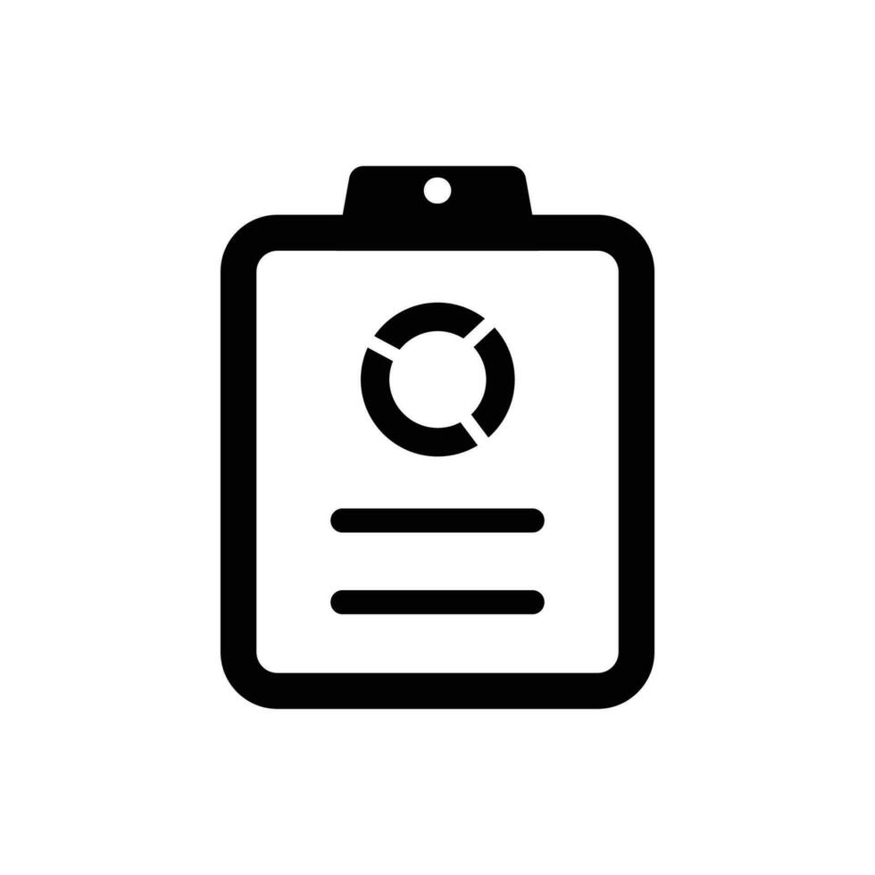 Graphical report icon vector