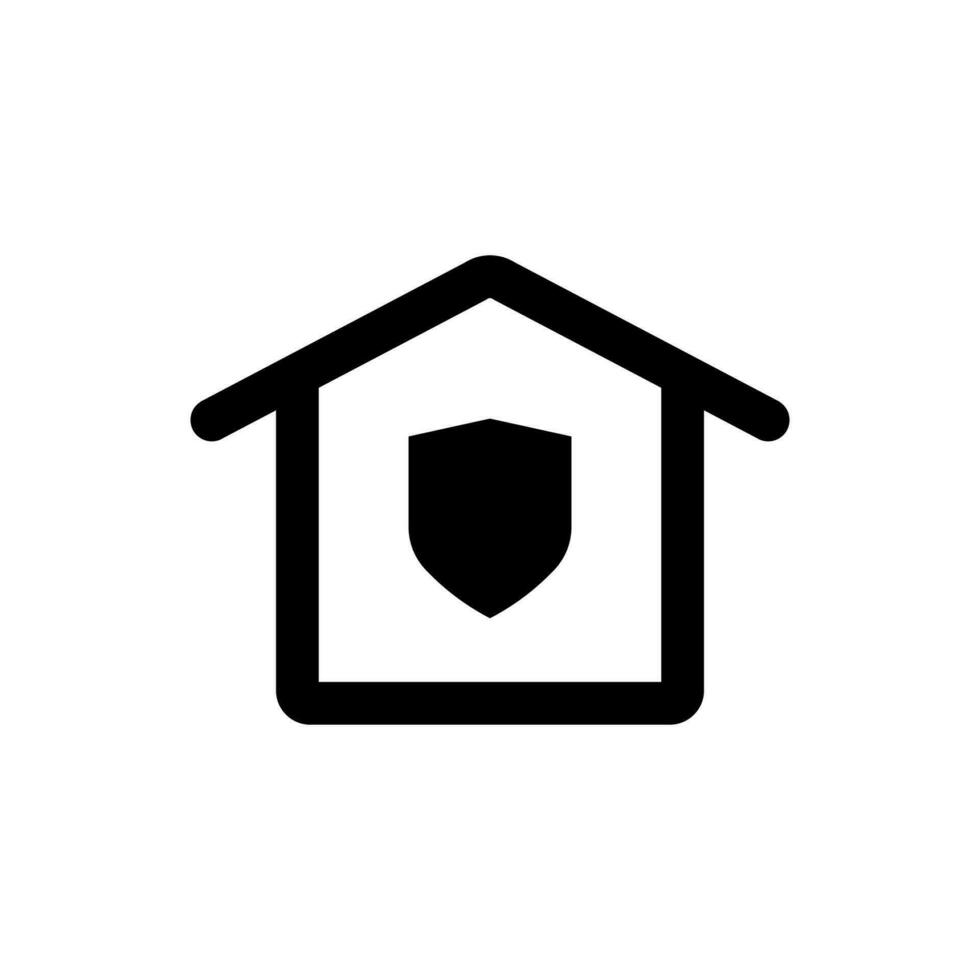 Home security icon vector