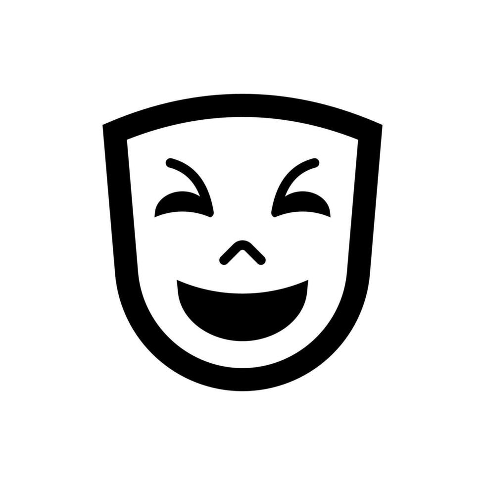 Face mask icon vector