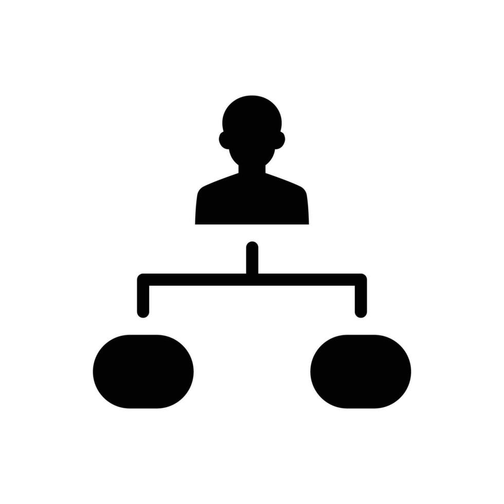 Hierarchical structure icon vector