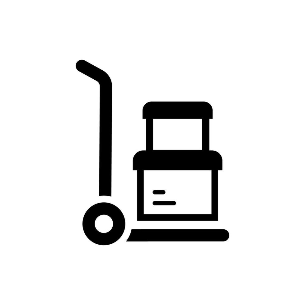 Hand Trolley Icon vector
