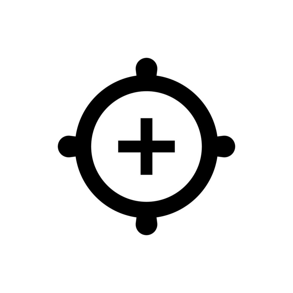 Focus target icon vector