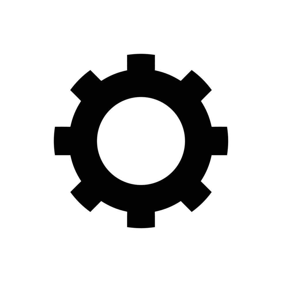 Gear icon suitable for any type of design projects vector