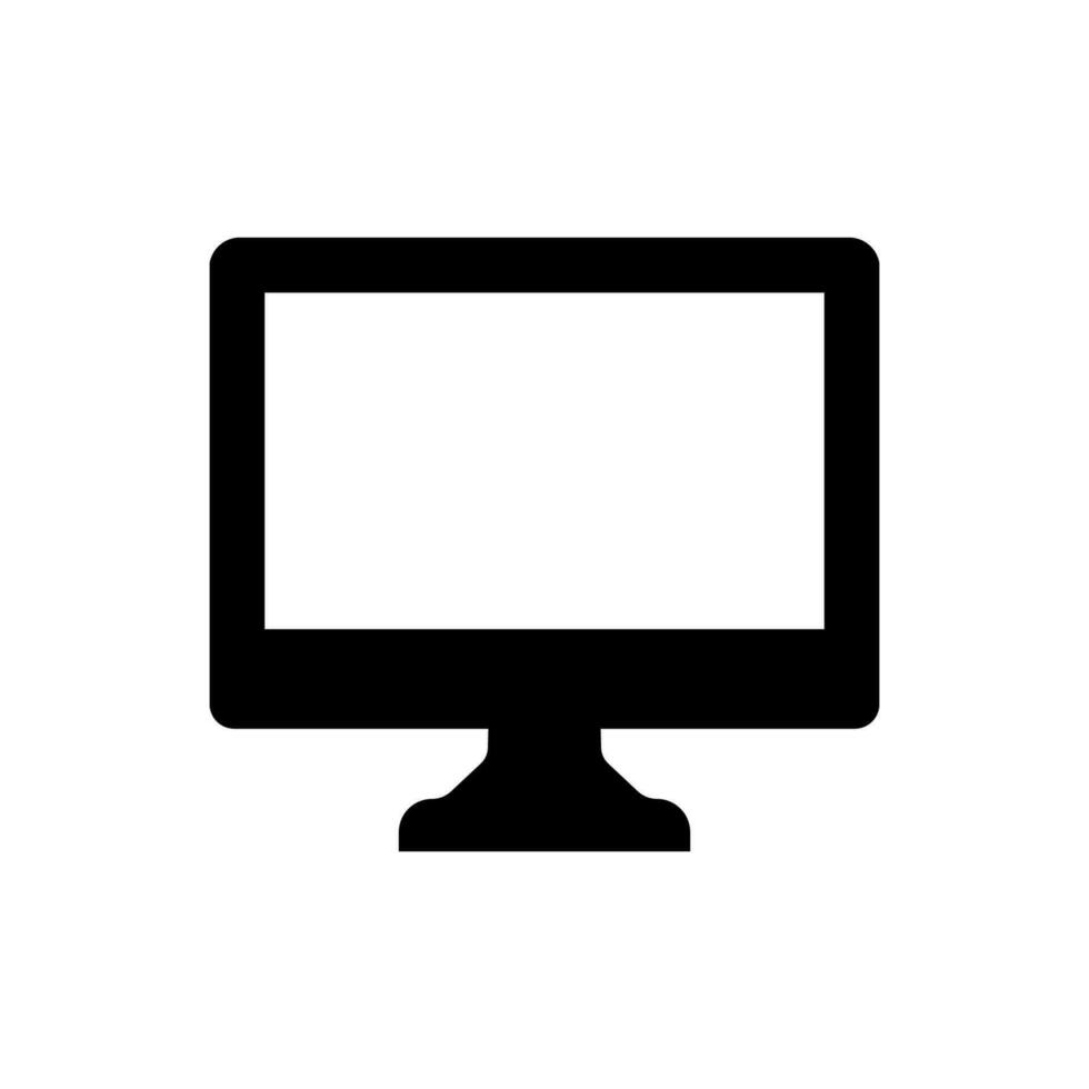 Monitor screen icon vector