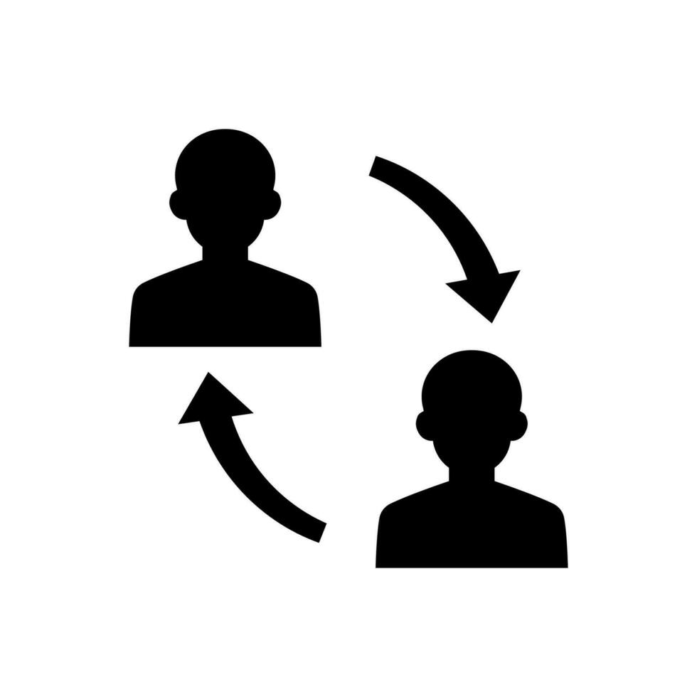 Employee Replacement Icon vector