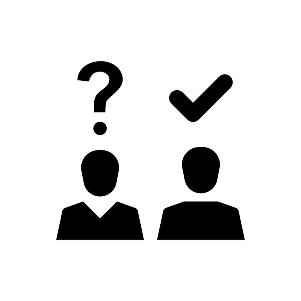 Question and Answer Icon vector