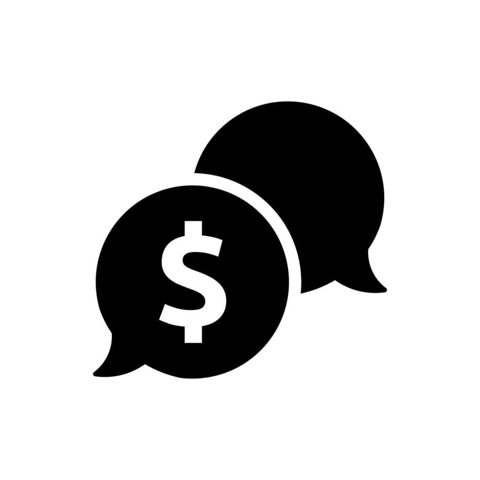Budget discussion icon vector