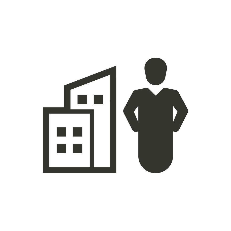 Real Estate Agent Icon vector