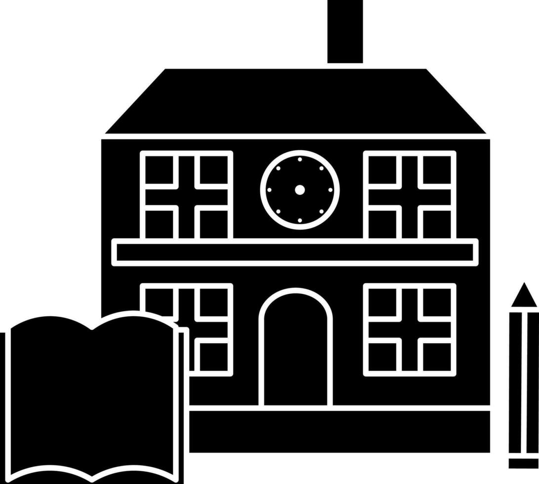 School Building Icon vector