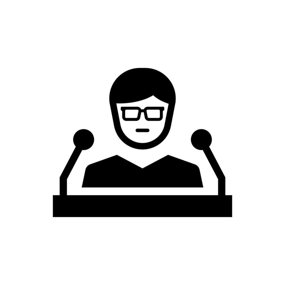 lecture icon suitable for any type of design project vector