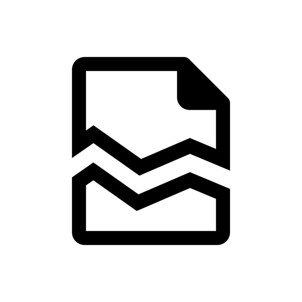 Error document icon vector