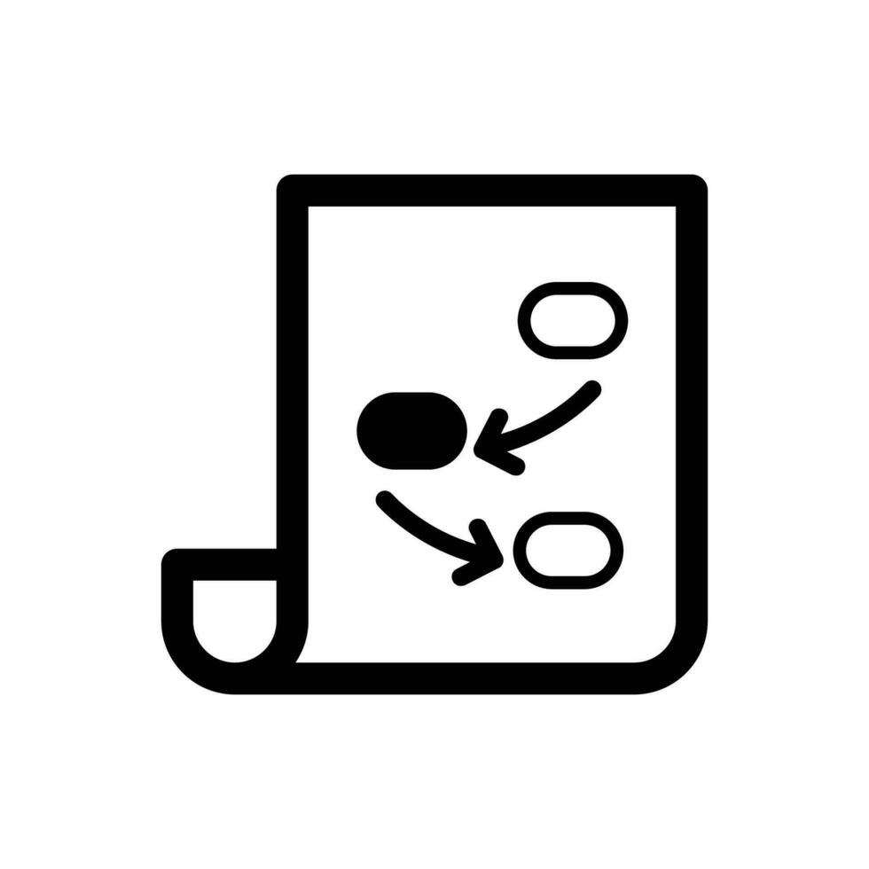Strategy planning icon vector