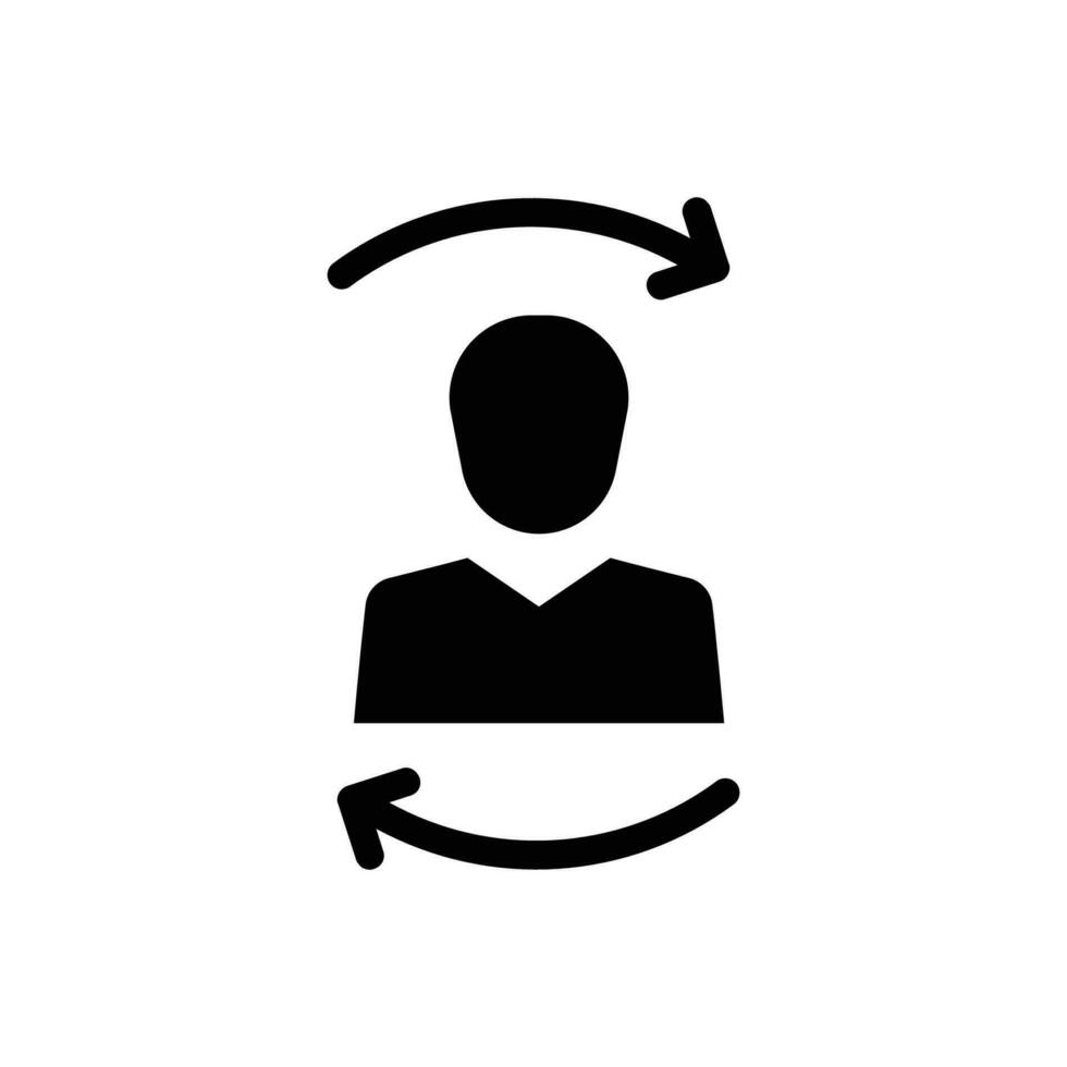 Switch user icon vector