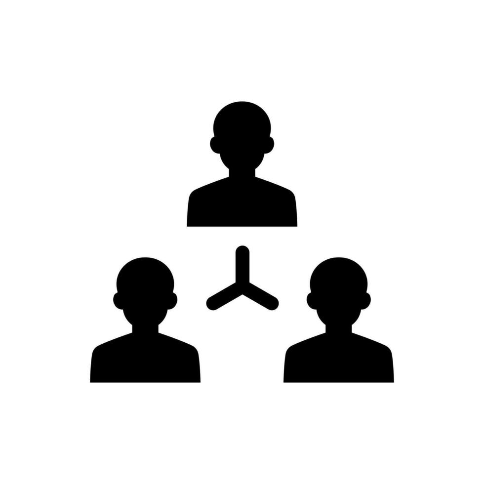 Simple Illustration of A Teamwork Icon vector