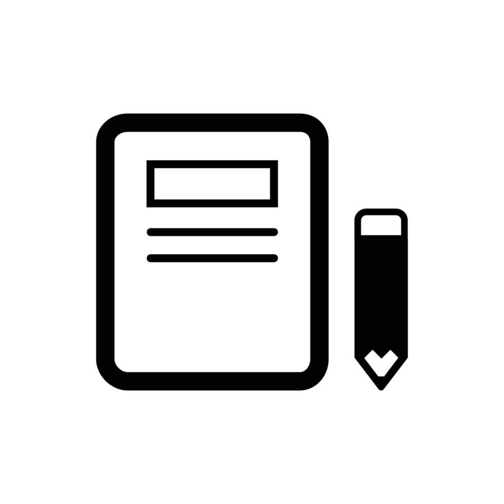 Content write icon vector