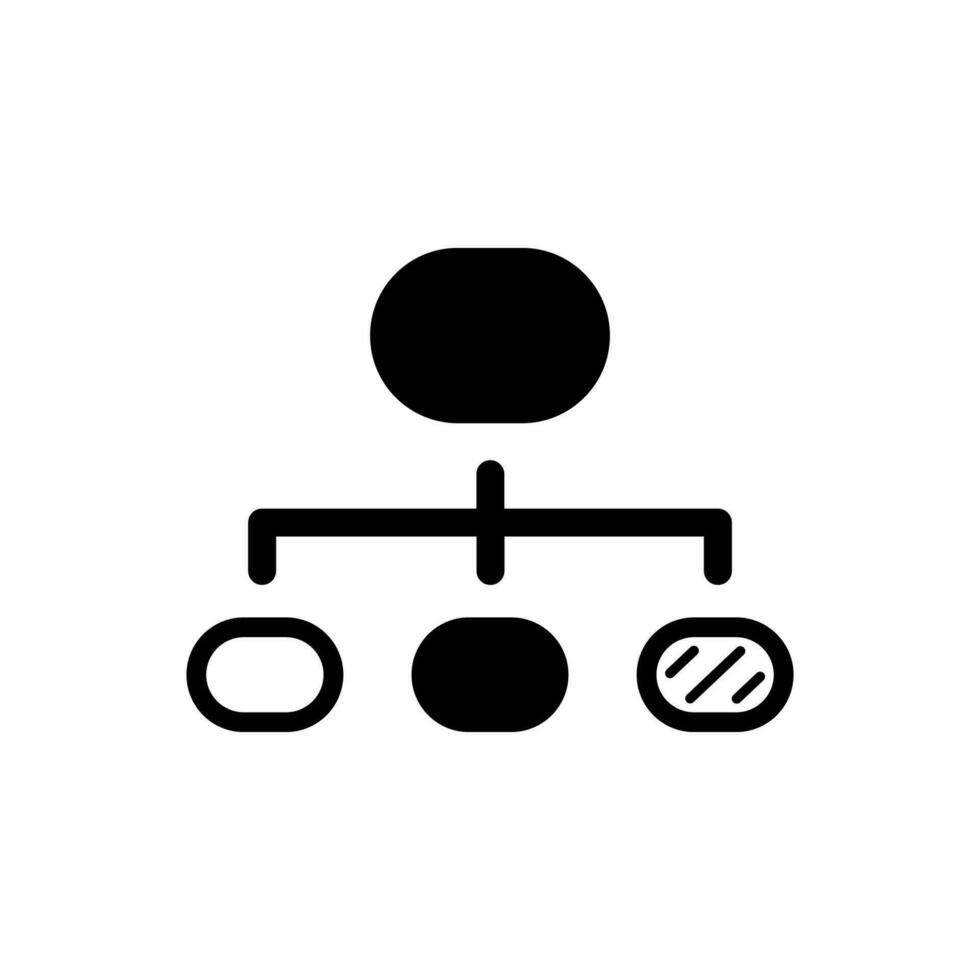 Hierarchical structure icon vector