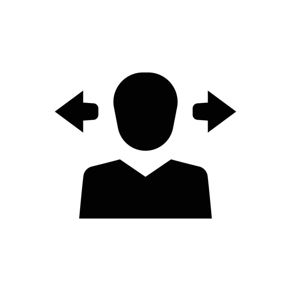 Business direction icon vector