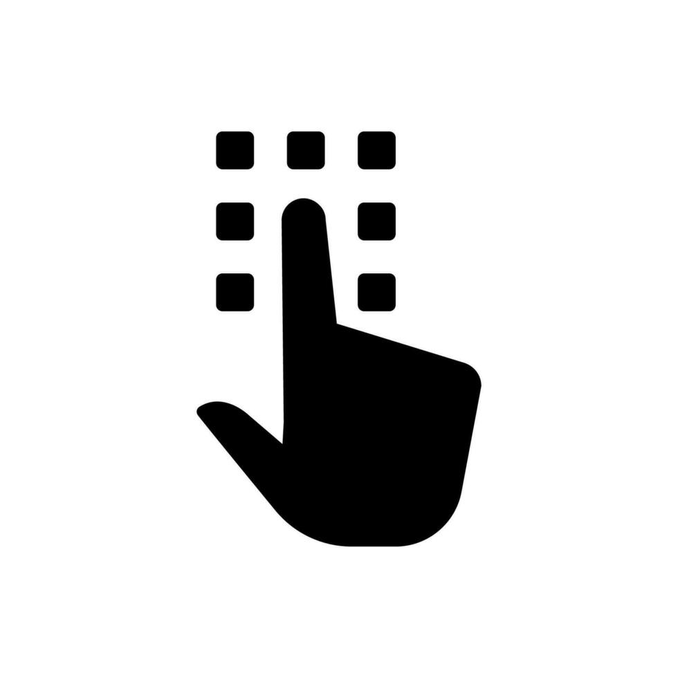 Dial Pad Icon vector