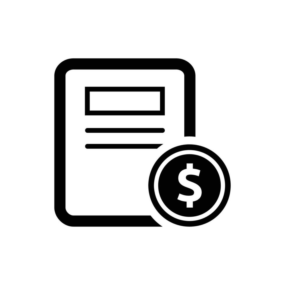 Financial statement icon vector