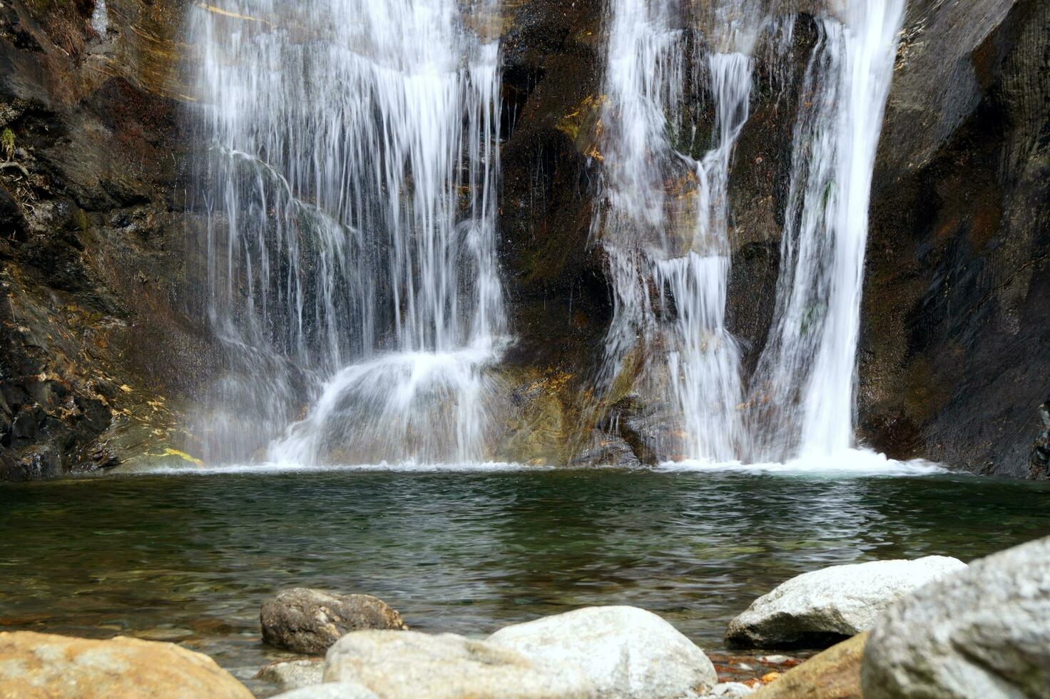 Waterfall, Dorf Tirol, South Tyrol, Italy photo