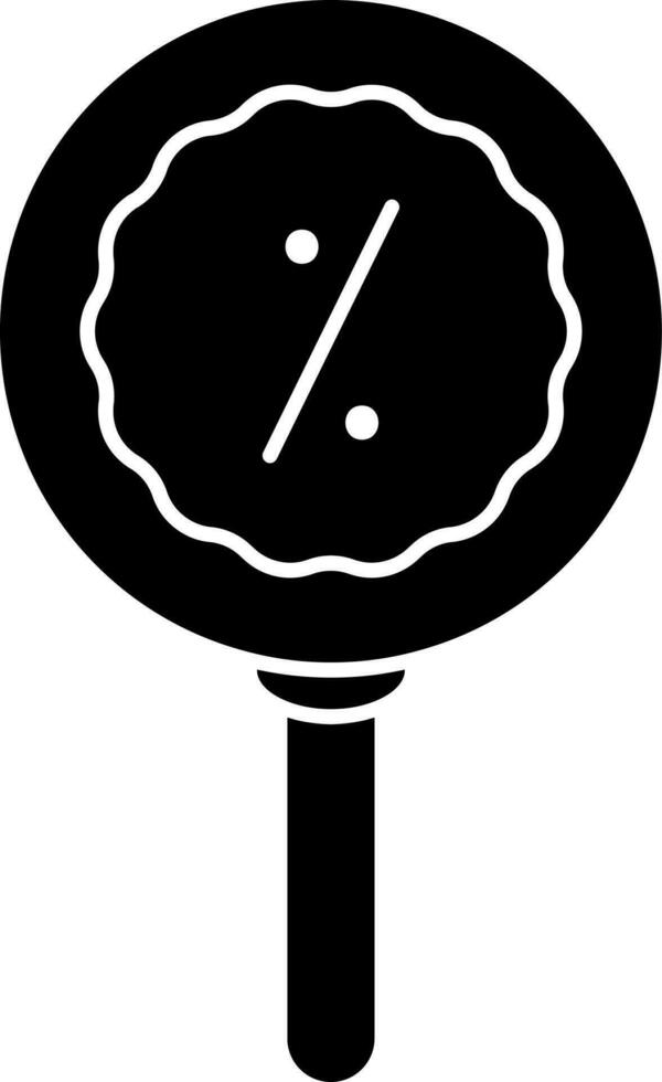 Discount Offer Search Icon vector