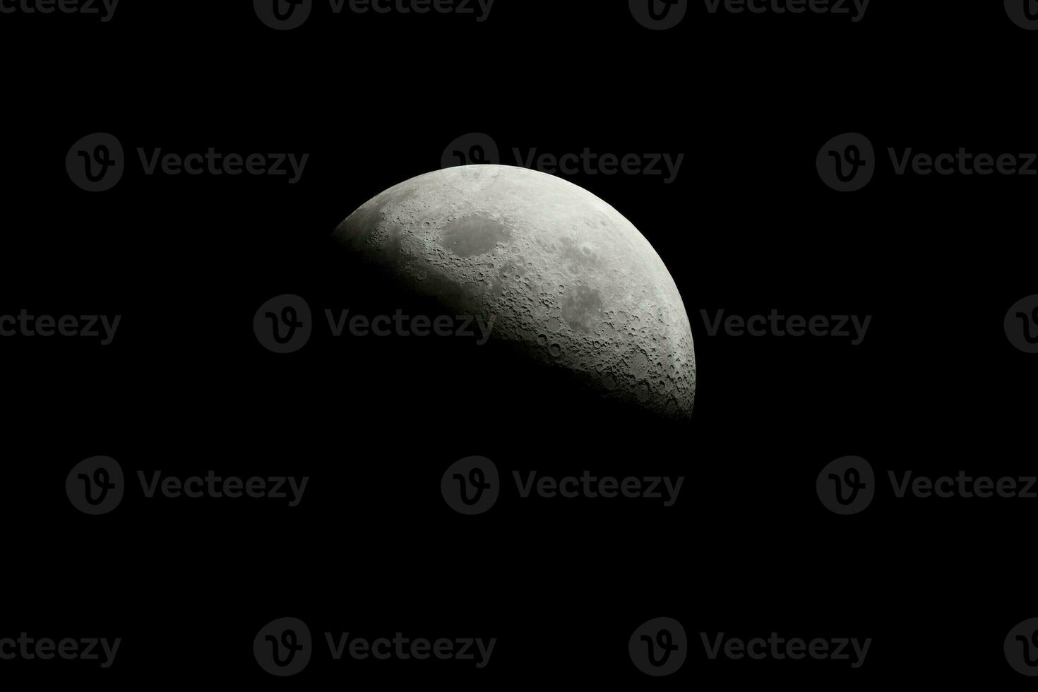 moon design from visible with a little light in outer space, moon in outer space photo