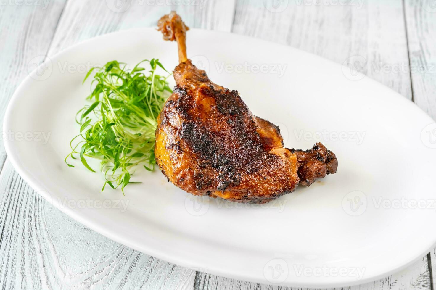 Duck Confit closeup photo