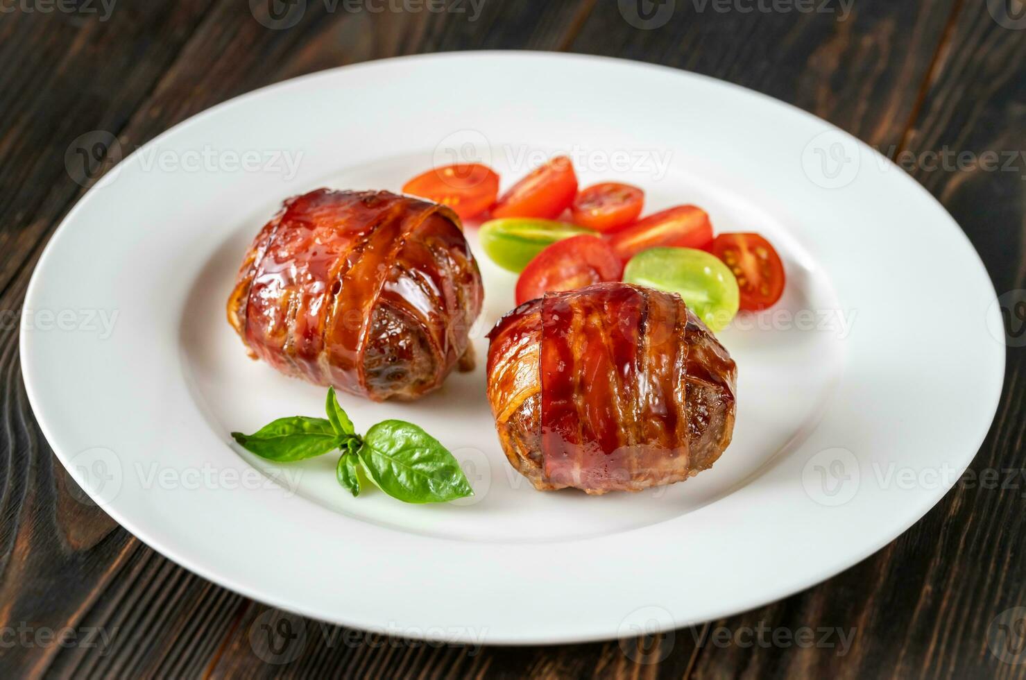 Bacon wrappped meatballs photo