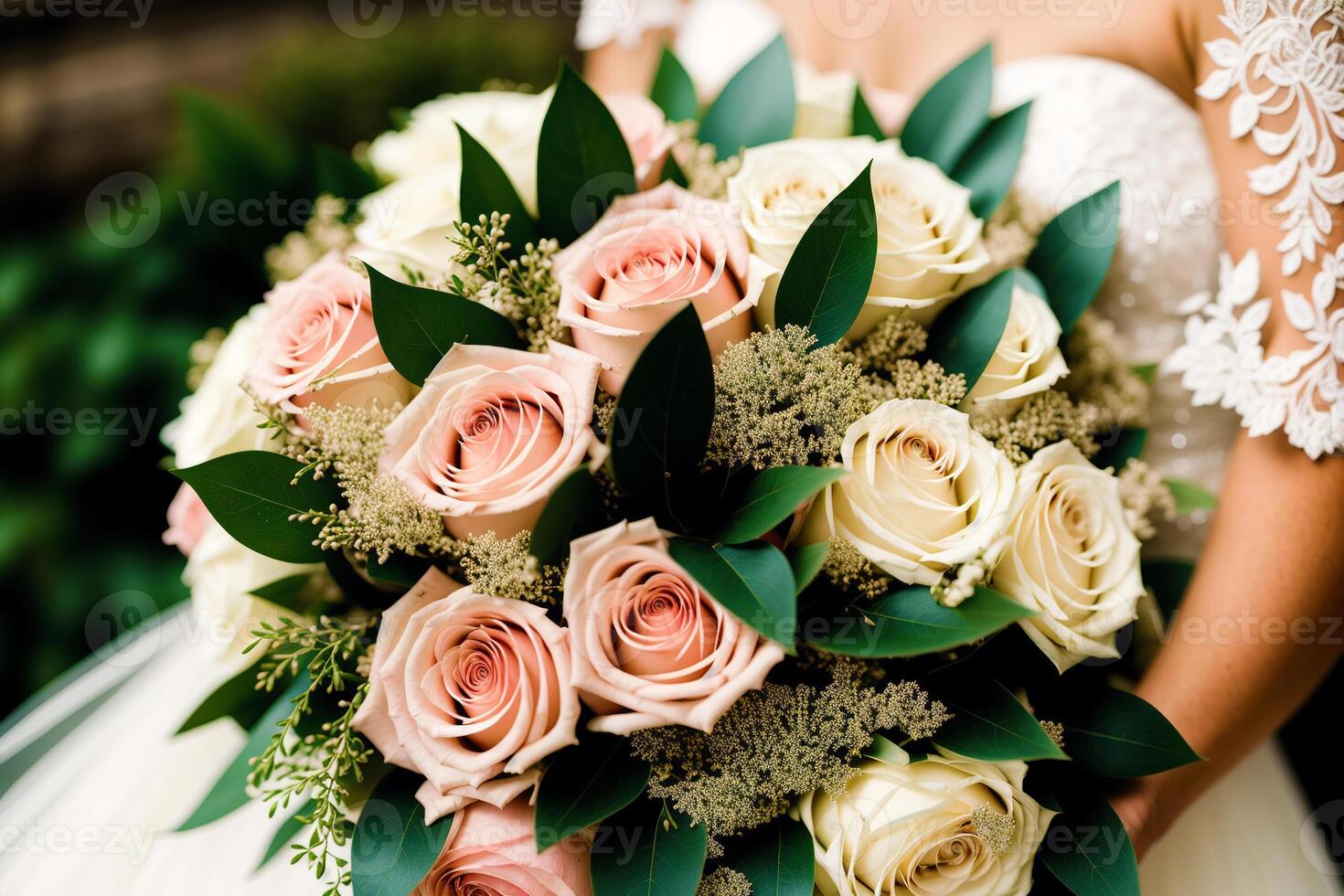 A Captivating Wedding Bouquet for Forever Love.Eternal Blooms