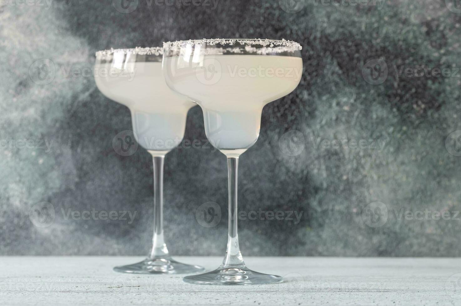 Two Margarita cocktails photo