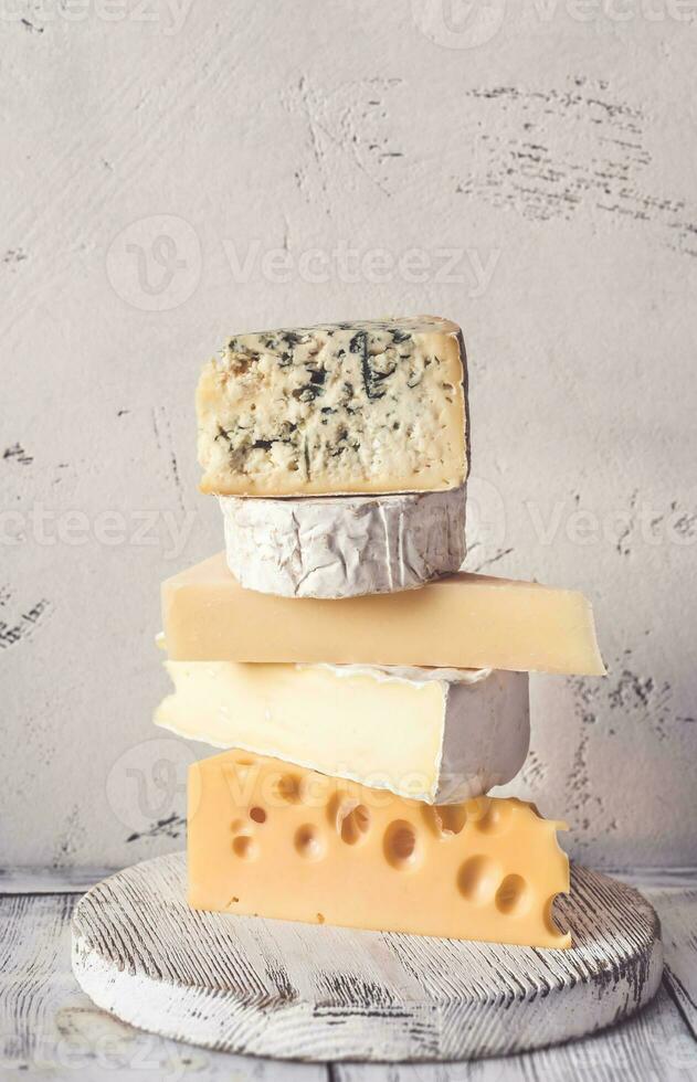 Various types of cheese photo