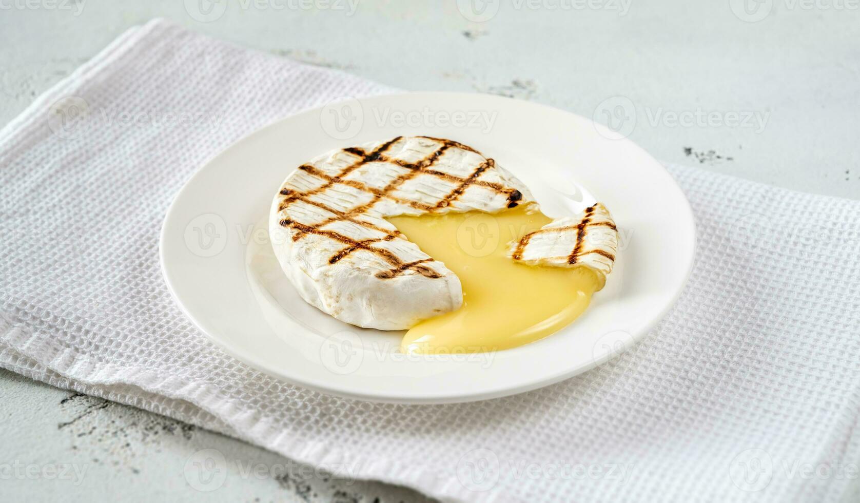 Grilled Camembert closeup photo